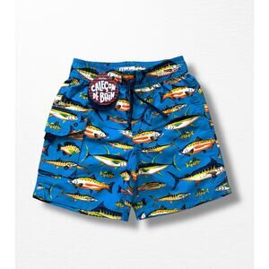 NWT Hatley Lots of Fish Swim Trunks, Size 2
